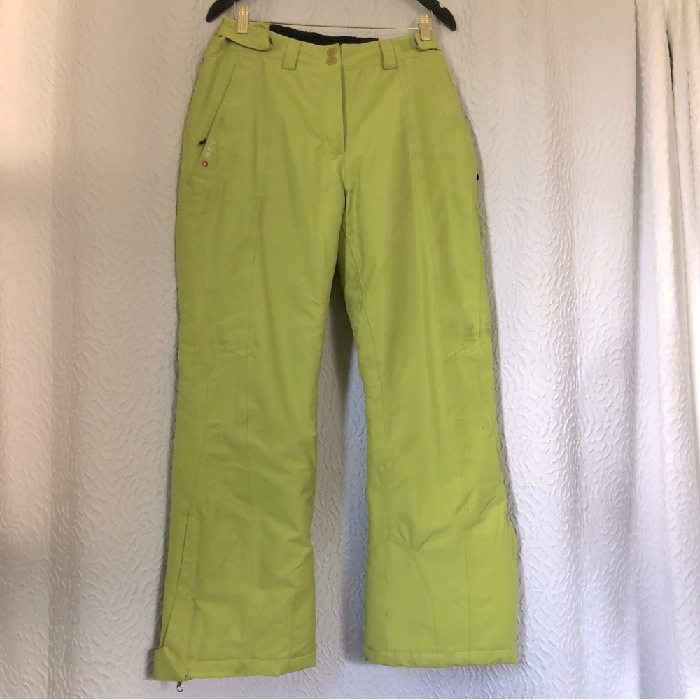 Snow pants lime green